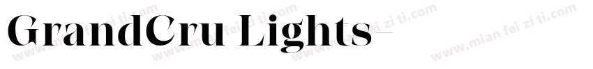 GrandCru Lights字体转换